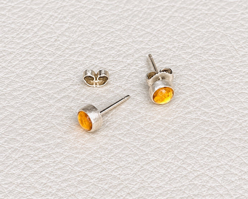 Citrine Stud Earrings