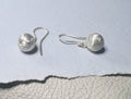 Textured Sterling Silver Drop Earrings