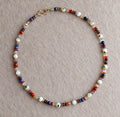Mixed Gemstone Beaded Necklace